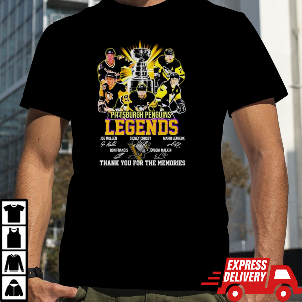 Pittsburgh Penguins Legends 2024 Thank You For The Memories Signatures Shirt