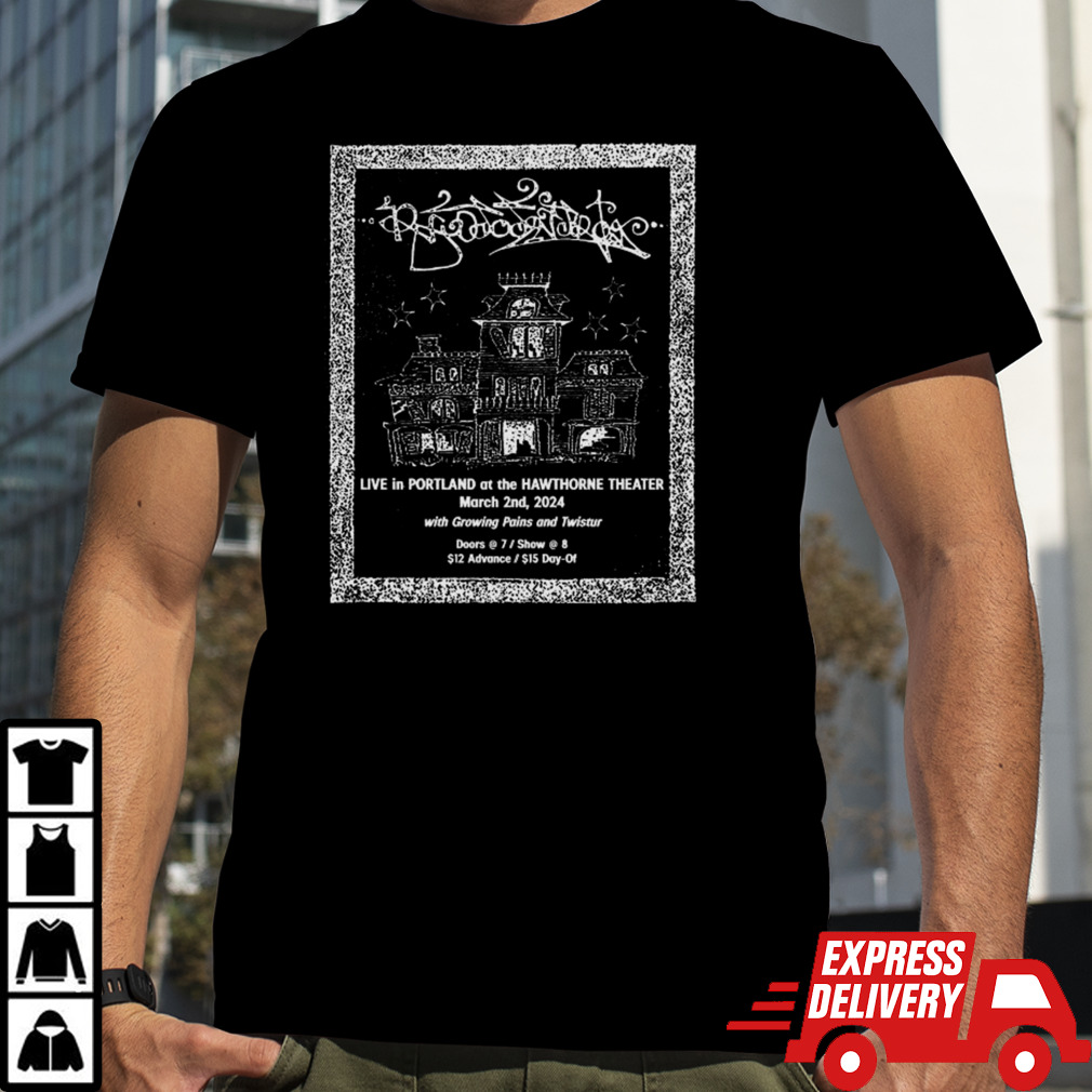 Rhododendron Live In Portland At The Hawthorne Theater March 2nd 2024 T-shirt