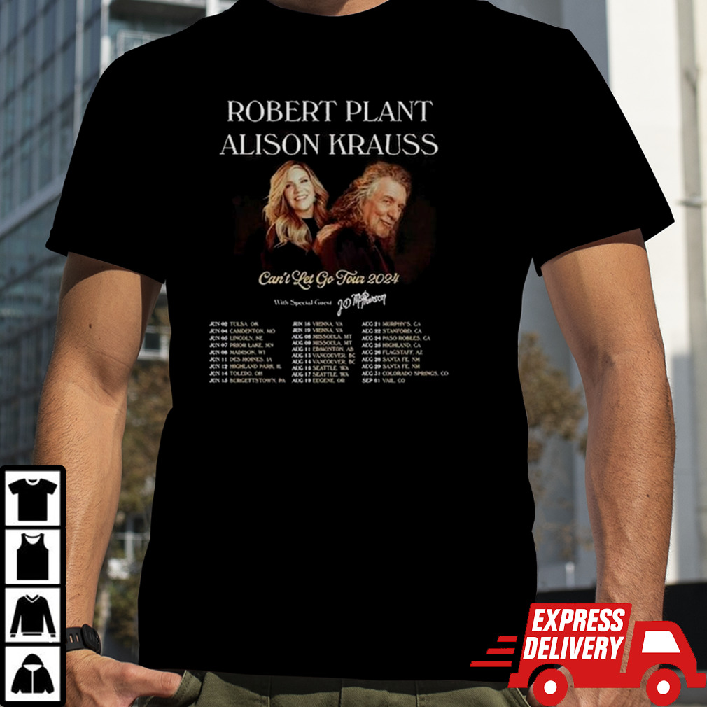 Robert Plant And Alison Krauss 2024 Tour T-shirt