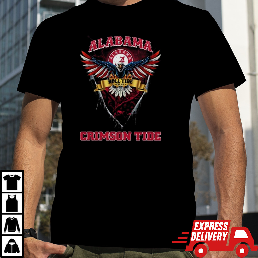 Roll Tide Alabama Crimson Tide Football Us Eagle T-shirt