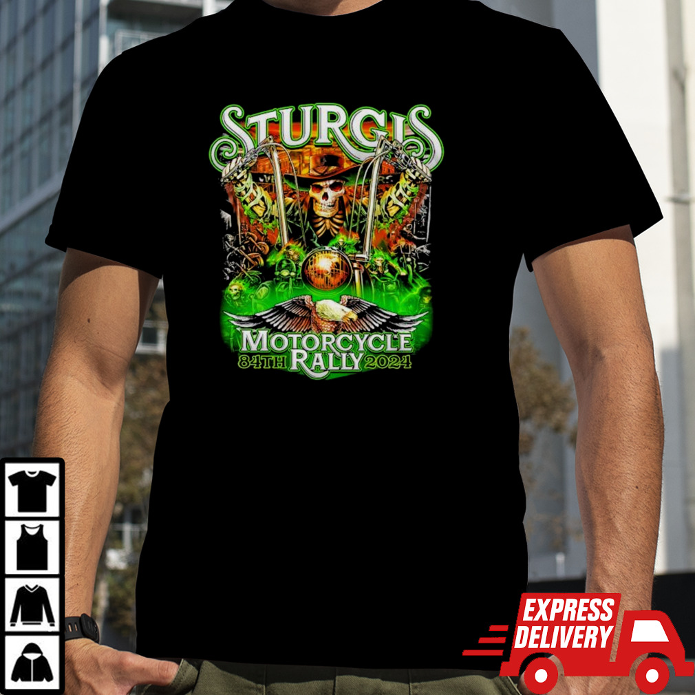 Sturgis Motorcycle Rally 84th 2024 Eagle & Skull T-shirt
