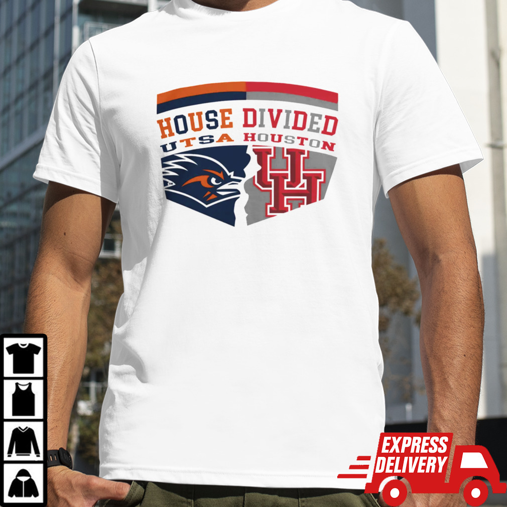 Utsa roadrunners vs houston cougars house division logo shirt