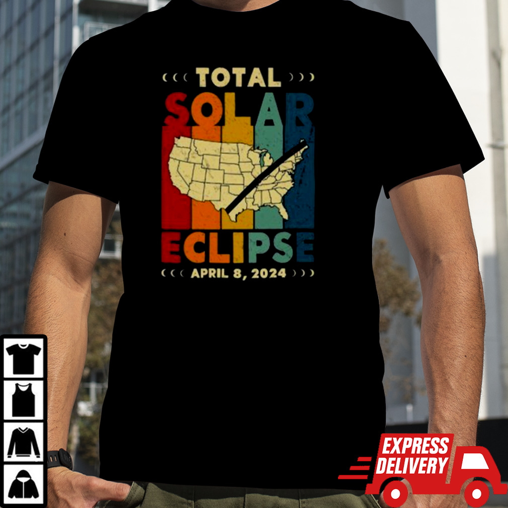 2024 America Path Of Totality April 8Th 2024 Total Solar Eclipse Matching Family Shirts