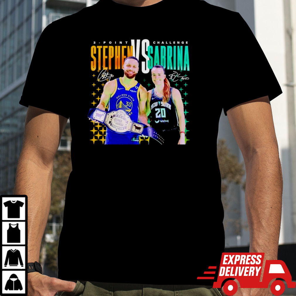 3 point Challenge Steph Curry X Sabrina Ionescu Signatures Shirt