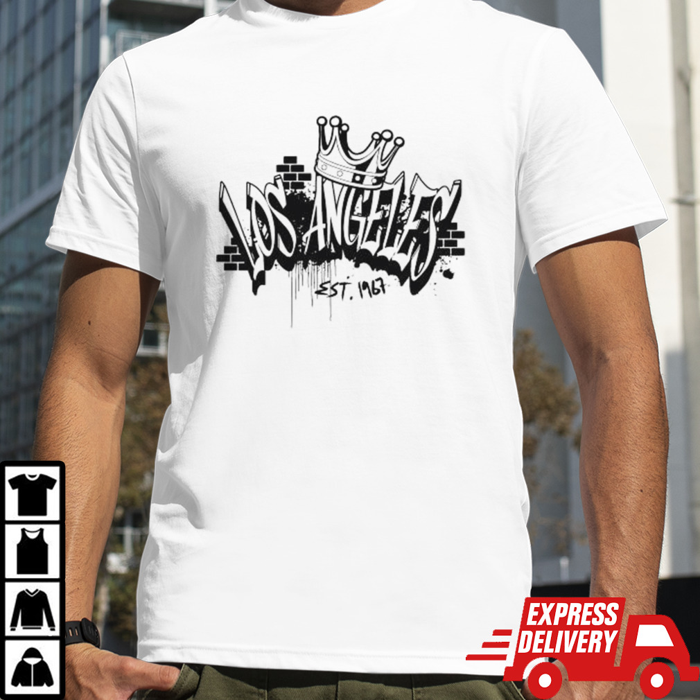 Blood Los Angeles Kings Hockey Blocks Crown shirt