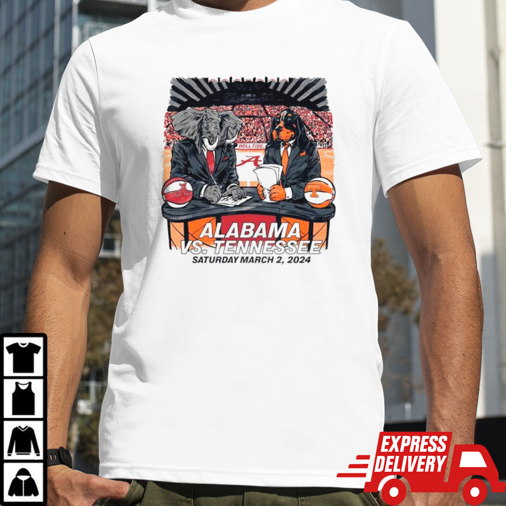 Alabama Crimson Tide vs Tennessee Volunteers Saturday March 2 2024 shirt