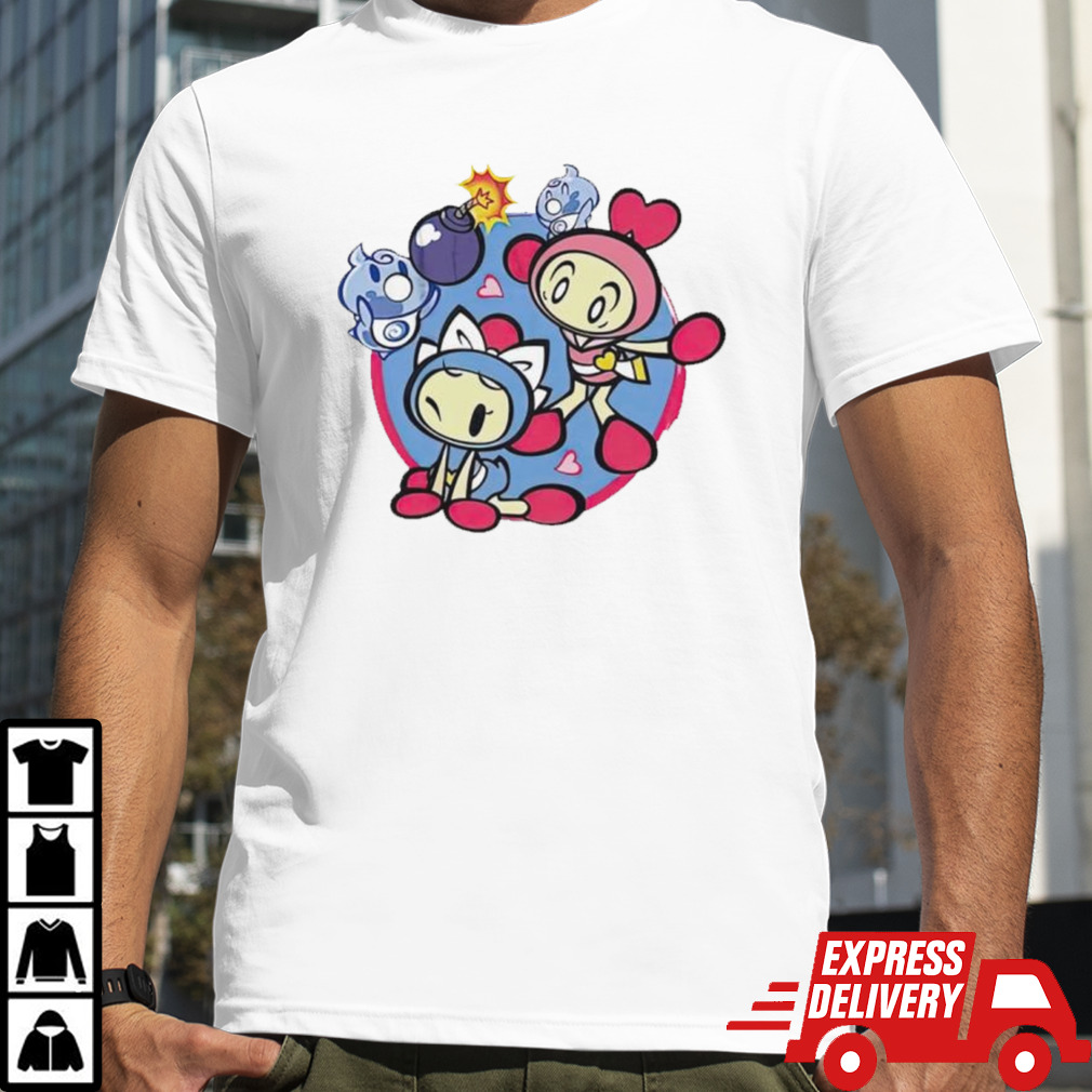 Bomberman Pink & Aqua Shirt