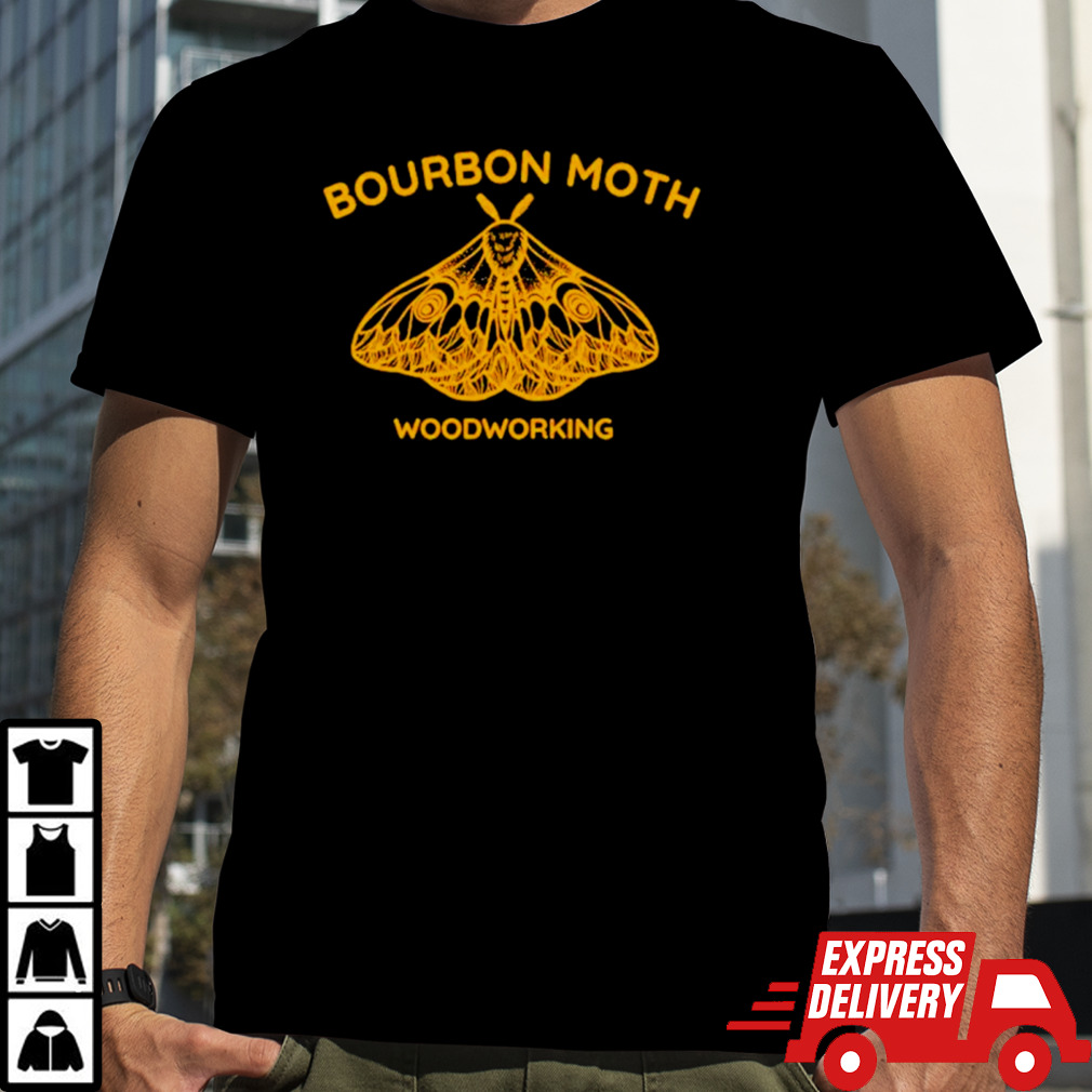 Butterfly bourbon moth woodworking shirt