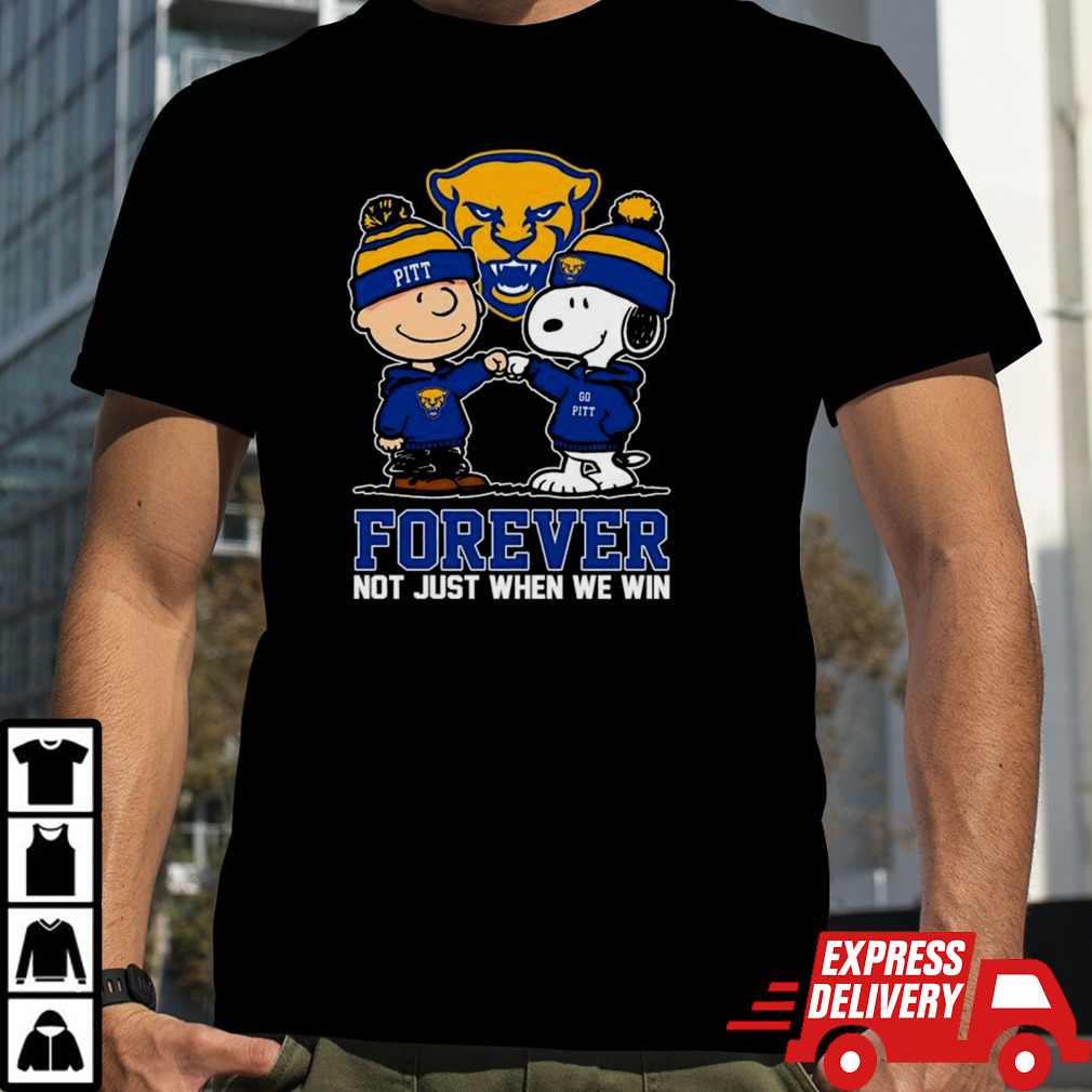 Charlie Brown And Snoopy Pittsburgh Panthers Forever Not Just When We Win Shirt