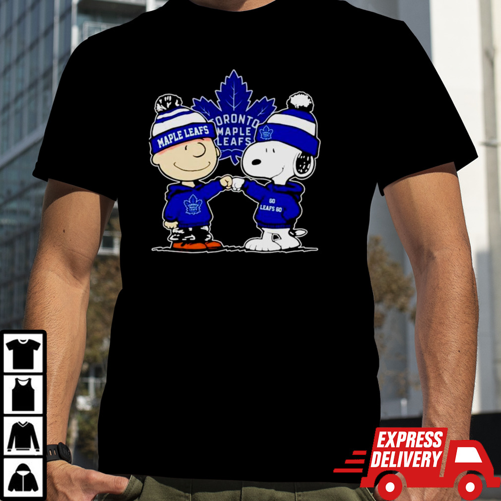 Charlie Brown and Snoopy go Toronto Maple Leafs shirt