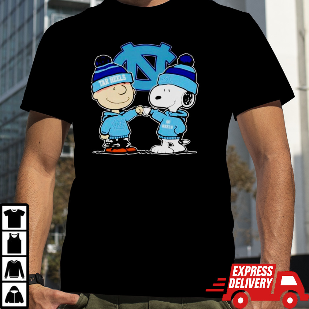 Charlie Brown and Snoopy go UNC Tar Heels shirt