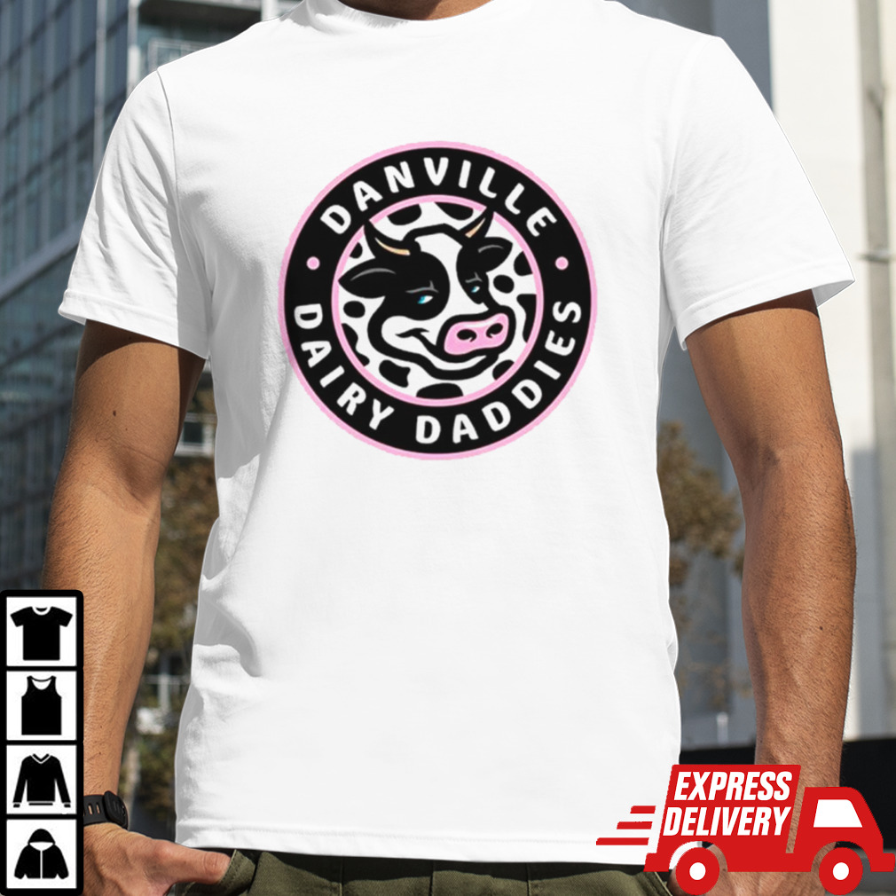 Cow Danville Dairy Daddies logo shirt