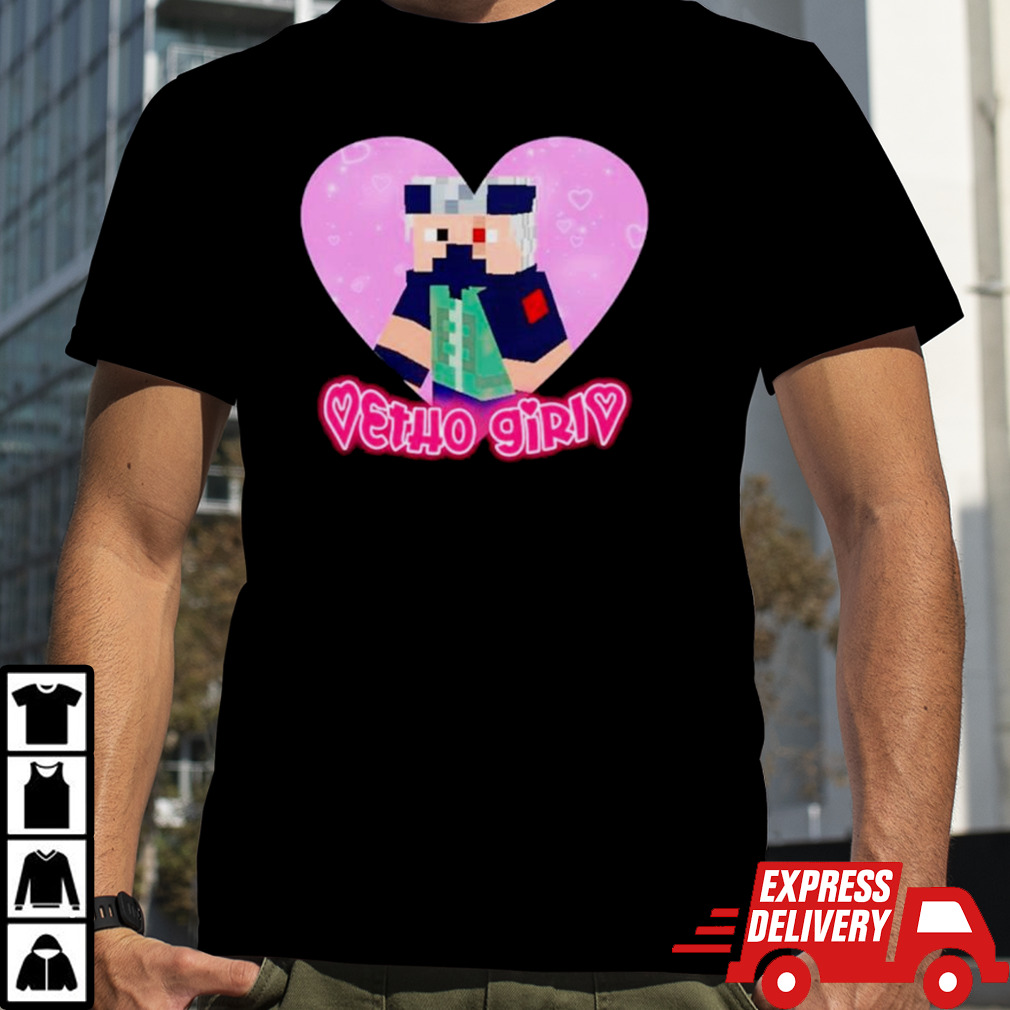 Etho girl heart minecraft shirt