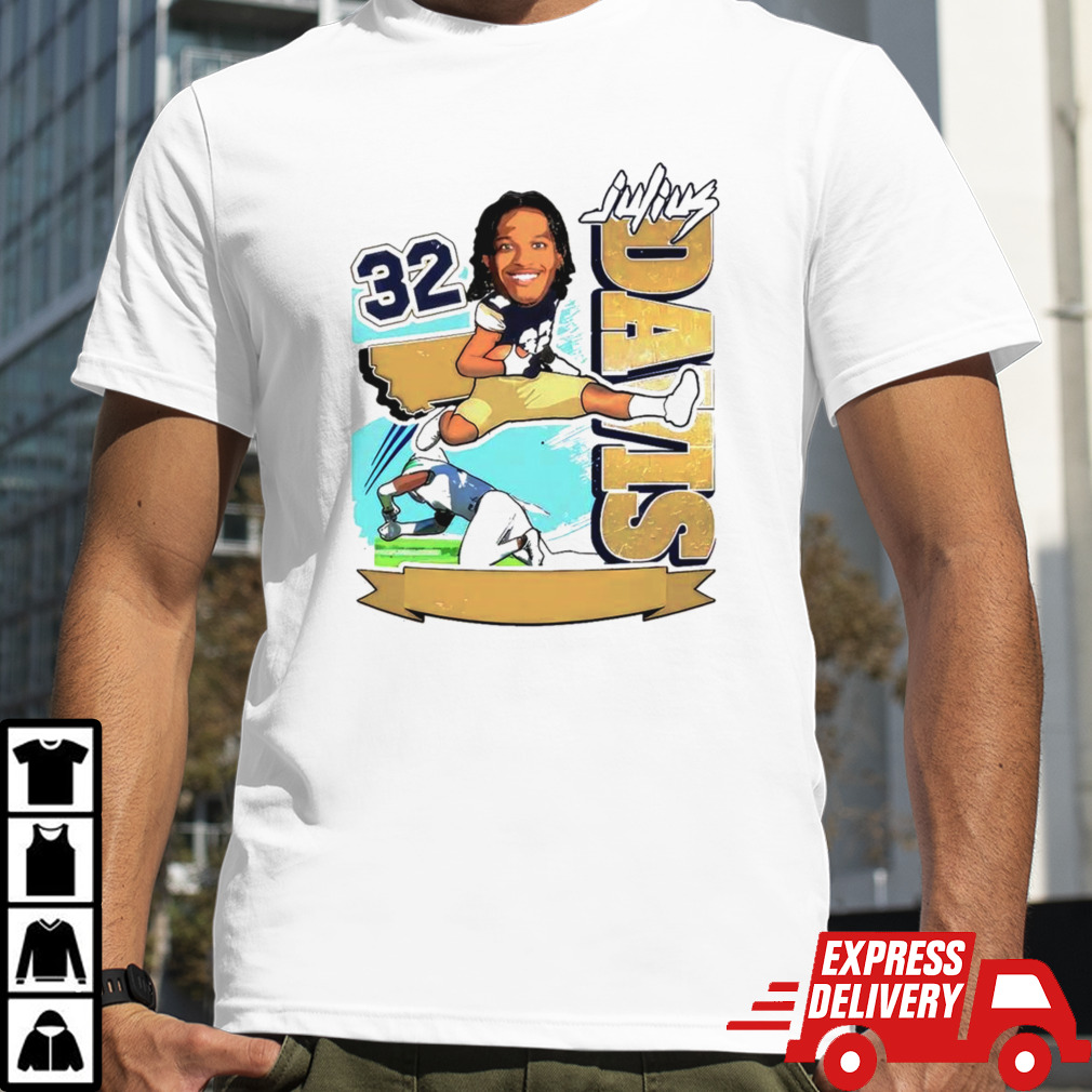 Julius Davis 32 Montana State Bobcats Running Back shirt