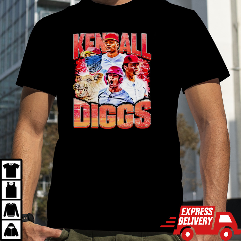 Kendall Diggs Arkansas Razorbacks baseball graphic T shirt