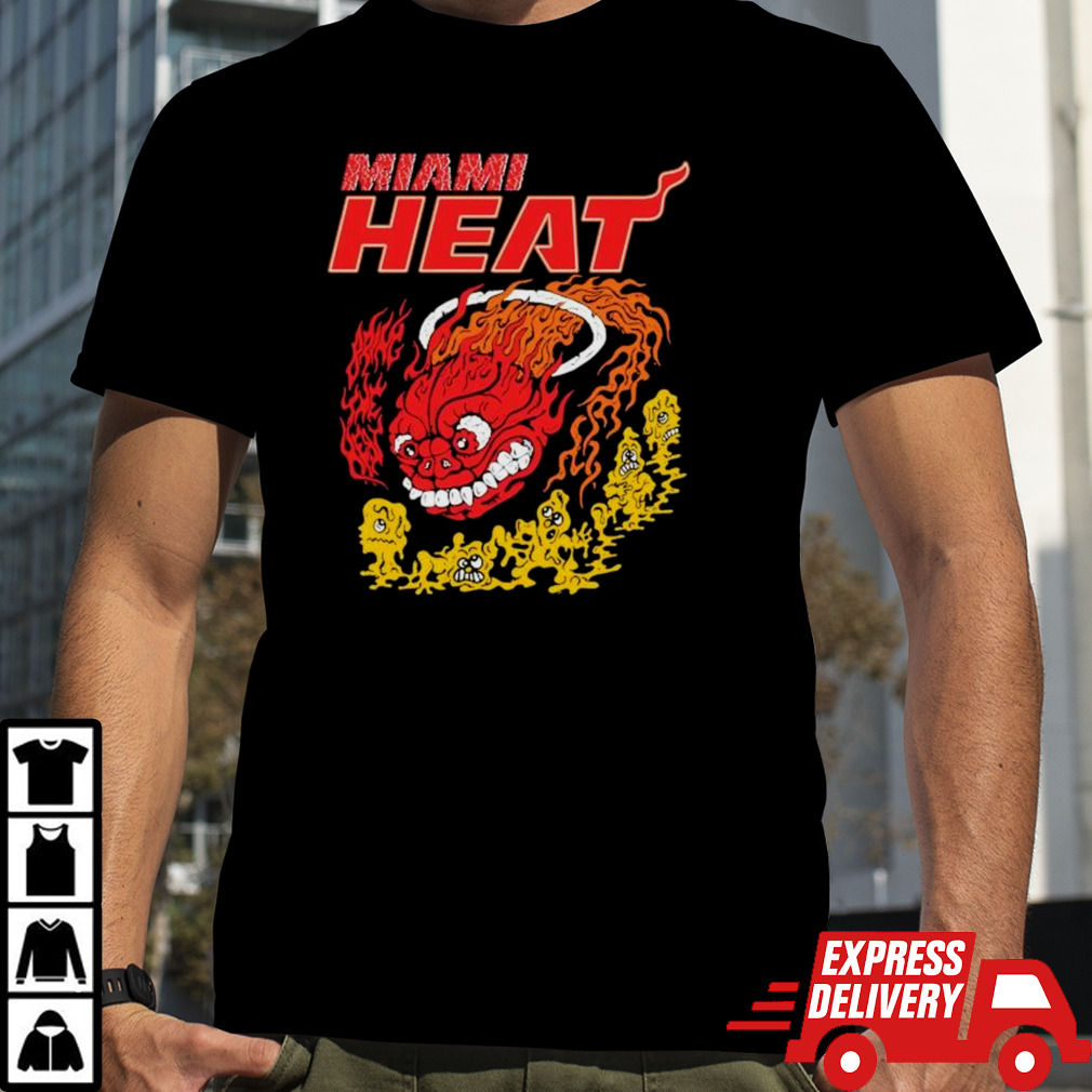 Miami Heat Retro Basketball Dragon Hot Fire shirt