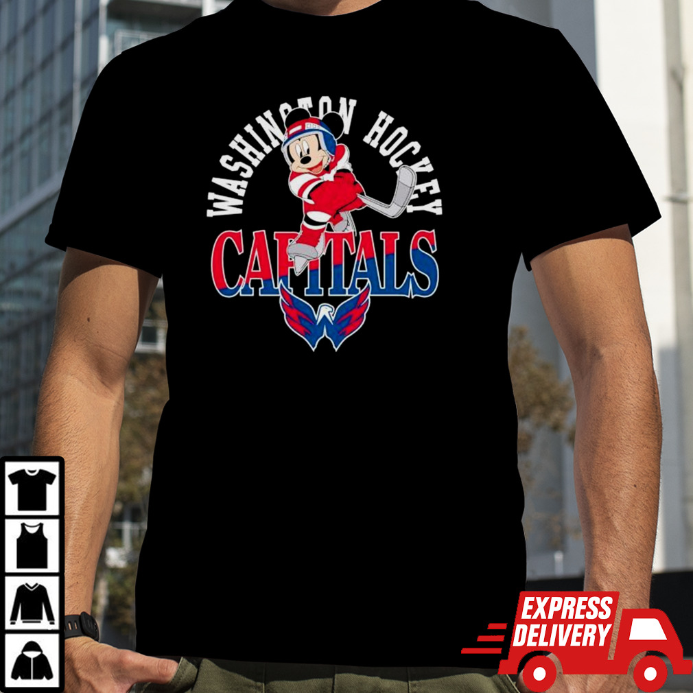 Mickey Mouse Ready Play Hockey Washington Capitals shirt