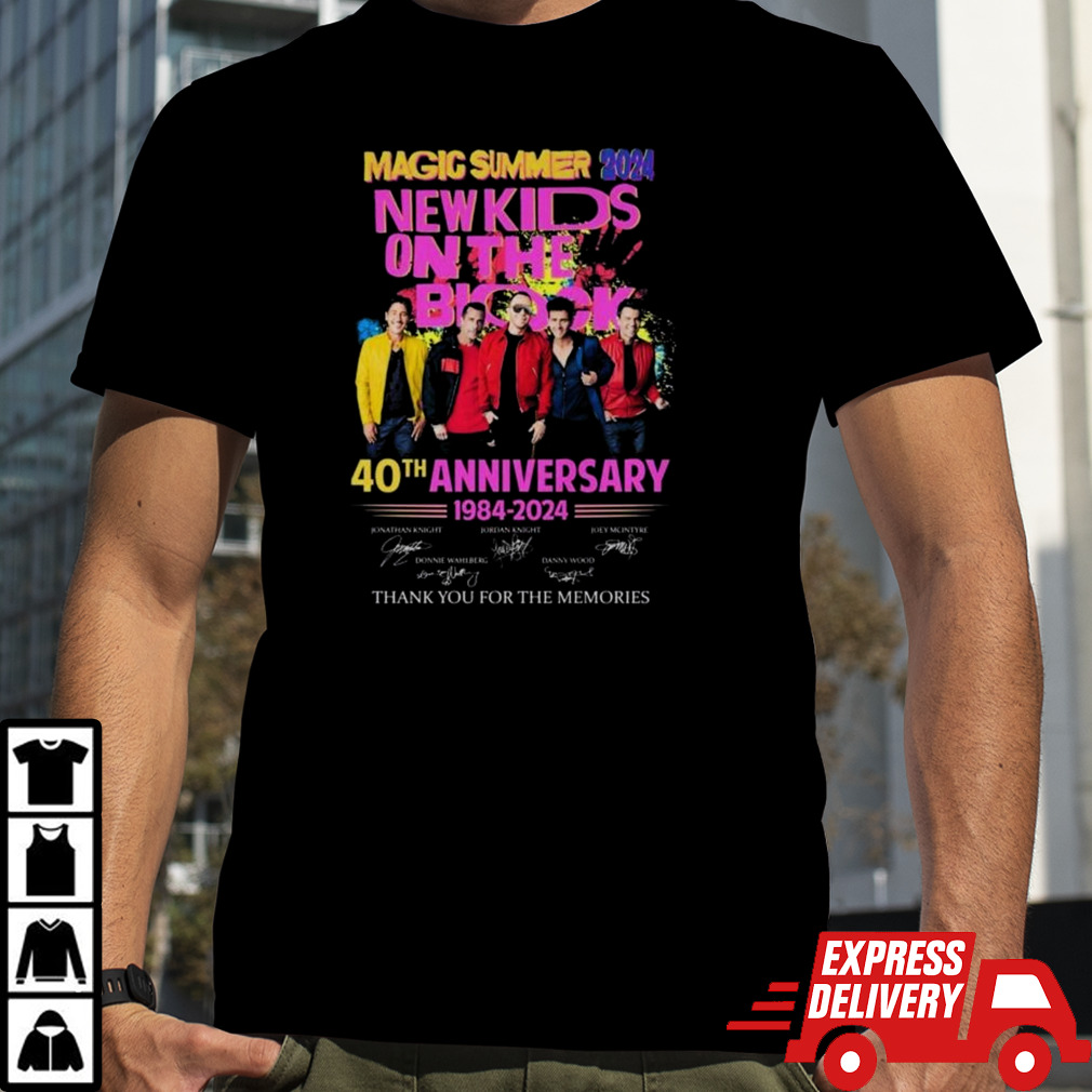 New Kids On The Block 40th Anniversary Magic Summer 2024 T Shirt