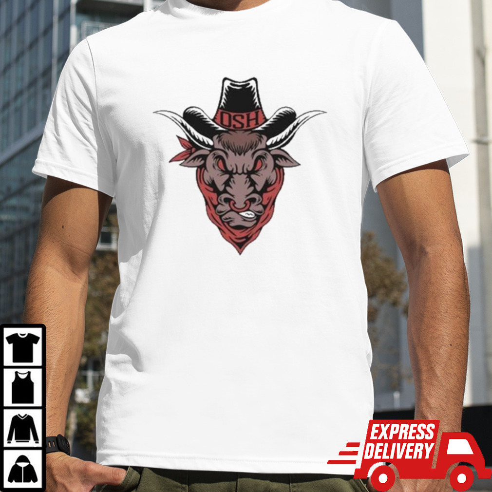 Old School Hats Bull Custom Printed Shirt