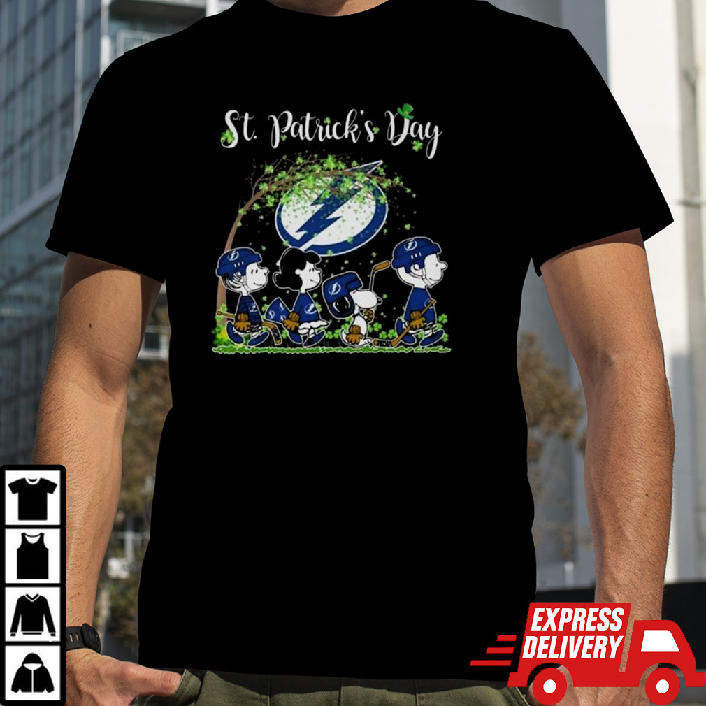 Peanuts Snoopy And Friends Tampa Bay Lightning St Patrick’s Day 2024 Shirt