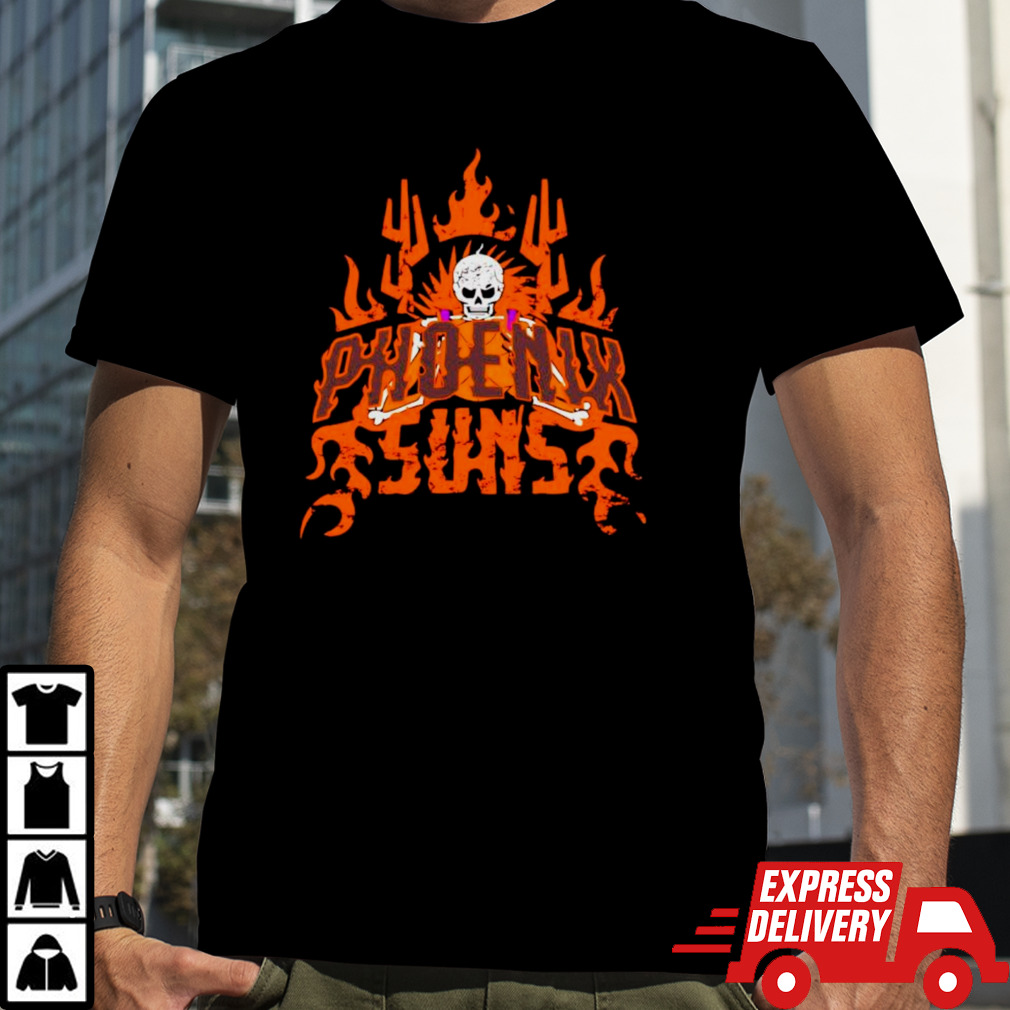 Phoenix Suns basketball skeleton shirt