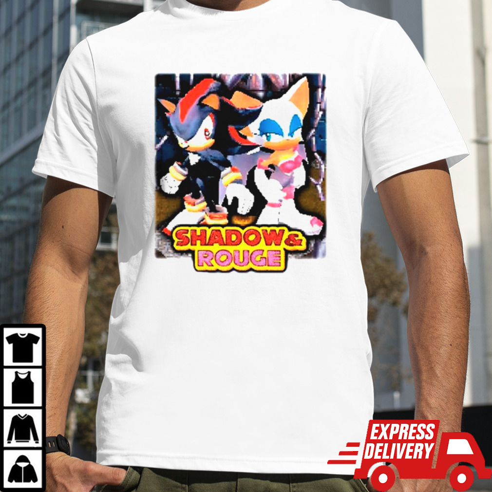 Shadow and Rouge cartoon shirt