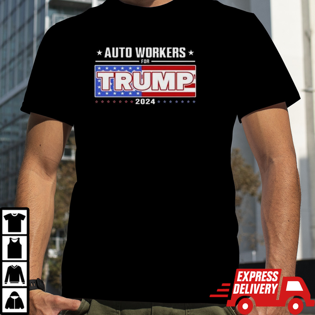 Simon Ateba Auto Workers For Trump 2024 Shirt