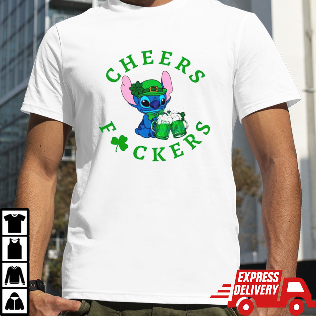 Stitch cheers fuckers St Patrick’s day shirt