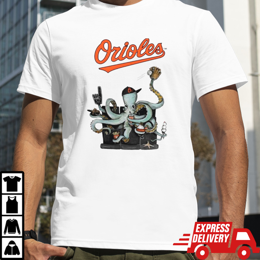 Baltimore Orioles Octopus baseball shirt