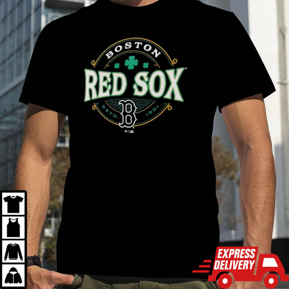 Boston Red Sox Black St. Patrick’s Day Lucky 2024 T-Shirt