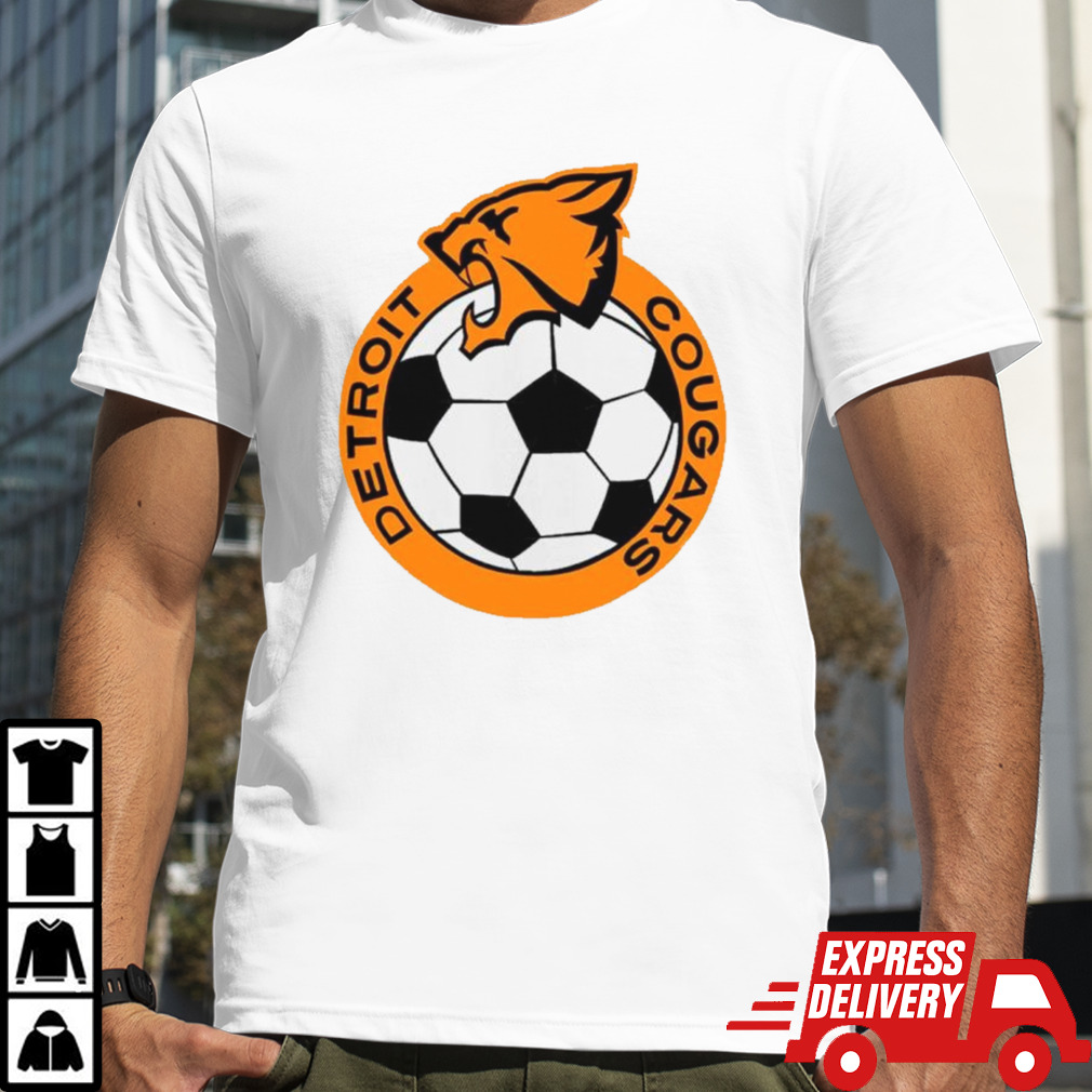 Detroit Cougars Soccer vintage logo shirt