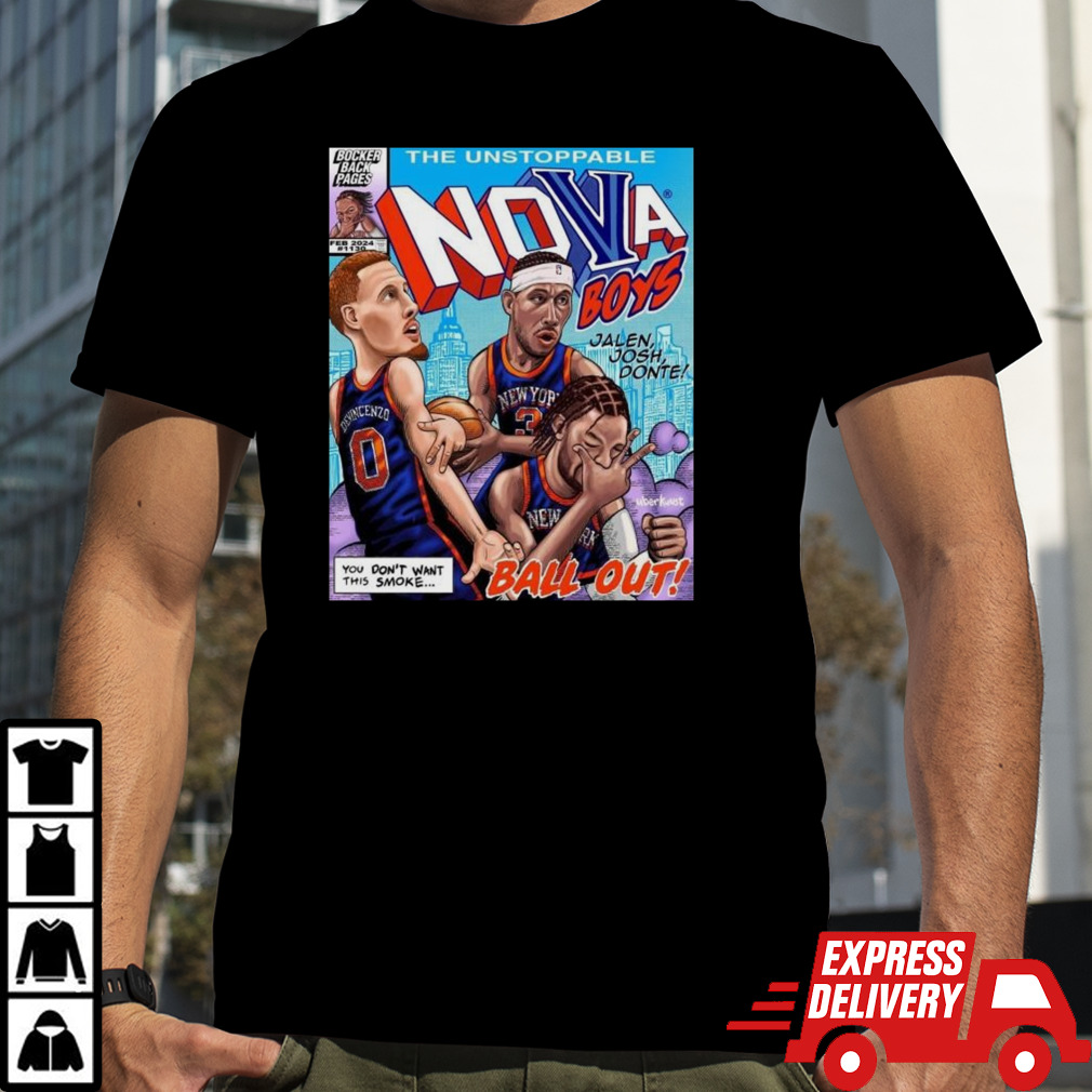 The Unstoppable Nova Boys Josh Hart Jalen Brunson Donte DiVincenzo T-shirt