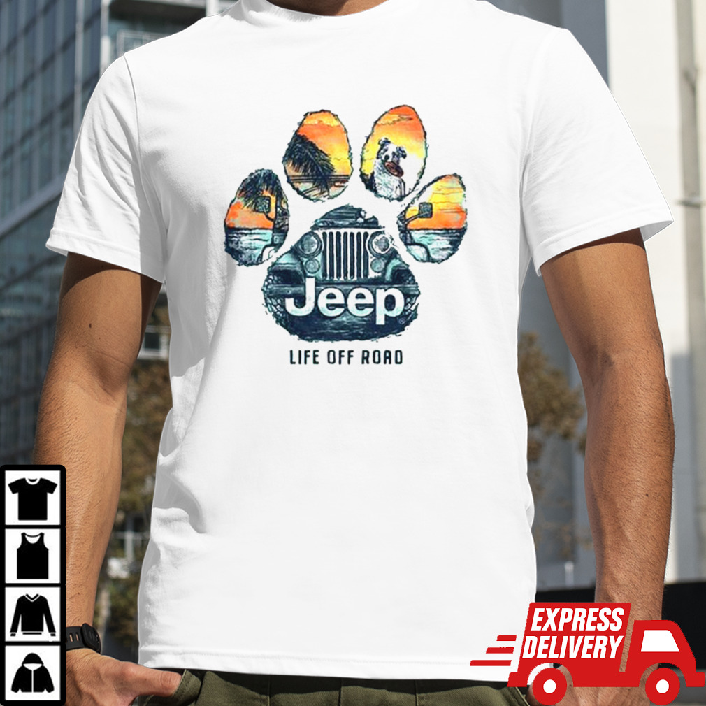 Jeep Life Off Road Dog Paw 2024 T-shirt