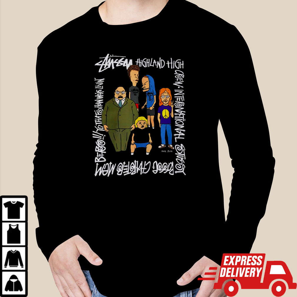 Rare Vintage Stussy Beavis and Butt Head Shirt