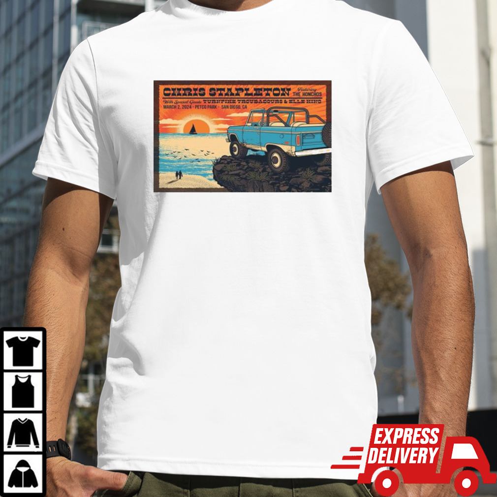 Chris Stapleton March 2 2024 Petco Park San Diego, Ca T-shirt