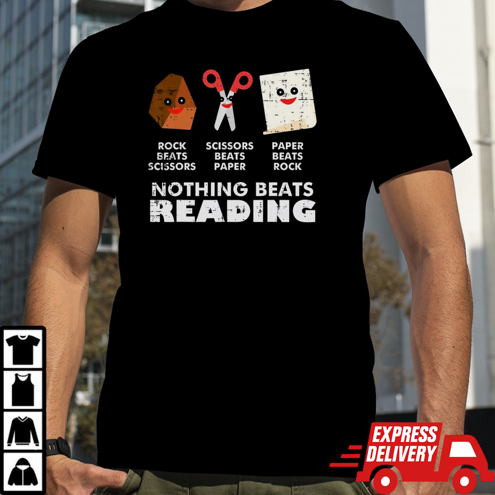 Nothing Beats Reading Book Librarian Across America Kids T Shirt