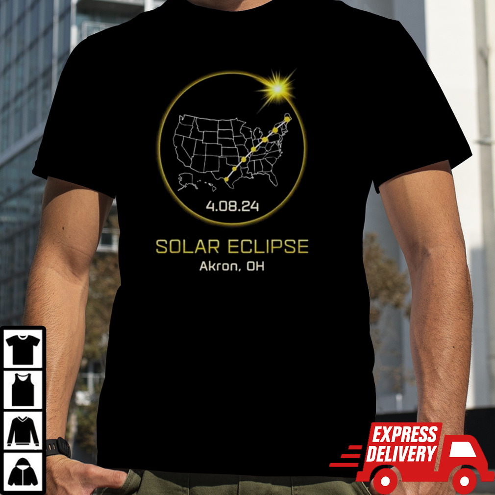 Solar Eclipse 2024 Akron Oh Ohio Totality Eclipse T-shirt