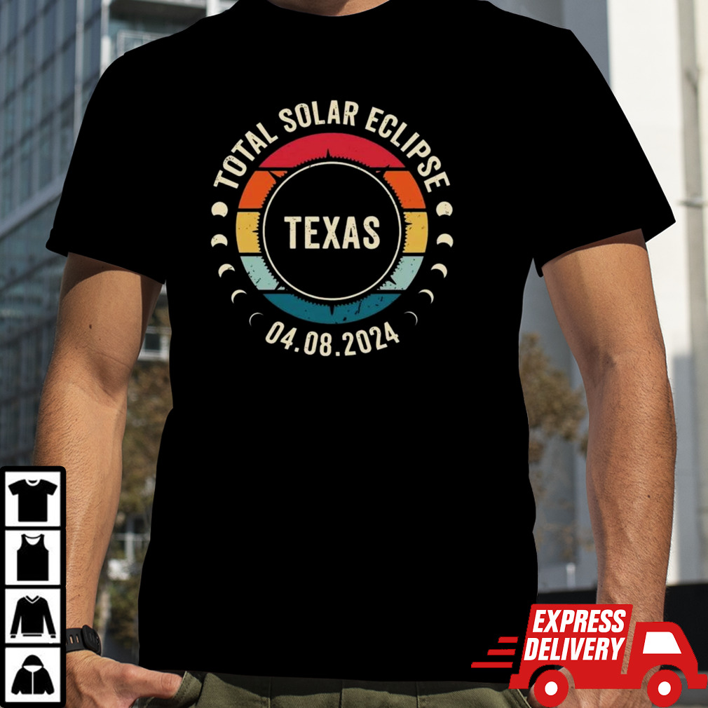 Solar Eclipse 2024 Texas Vintage T-shirt