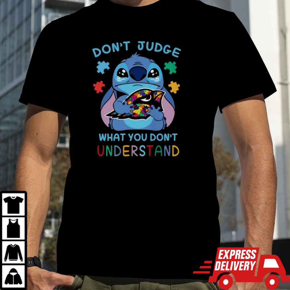 Stitch Arizona Cardinals Autism Awareness Don’t Judge What you Don’t Understand Shirt