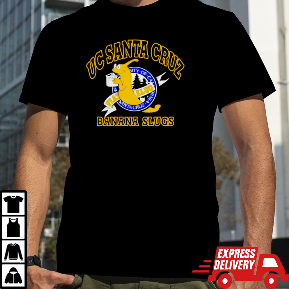 UC Santa Cruz banana slugs logo shirt