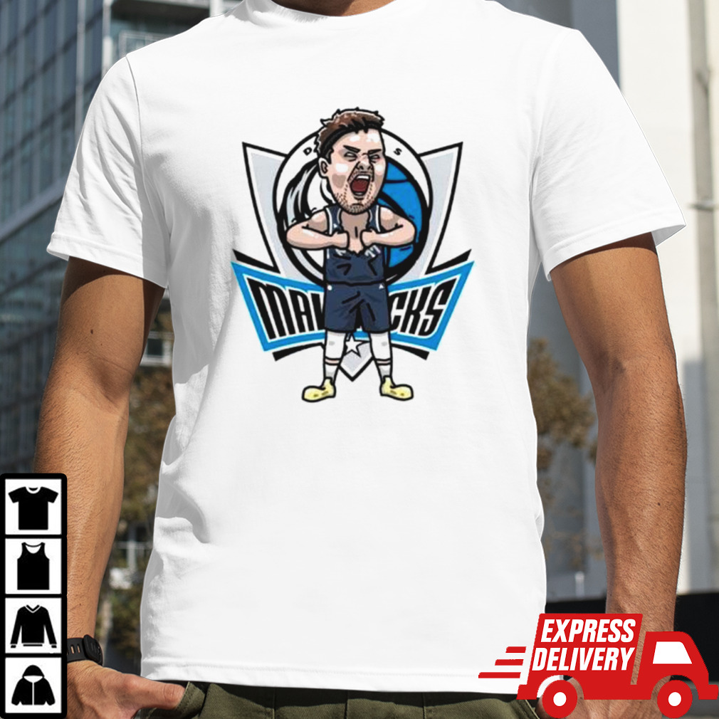 Luka Doncic Dallas Mavericks player cartoon shirt