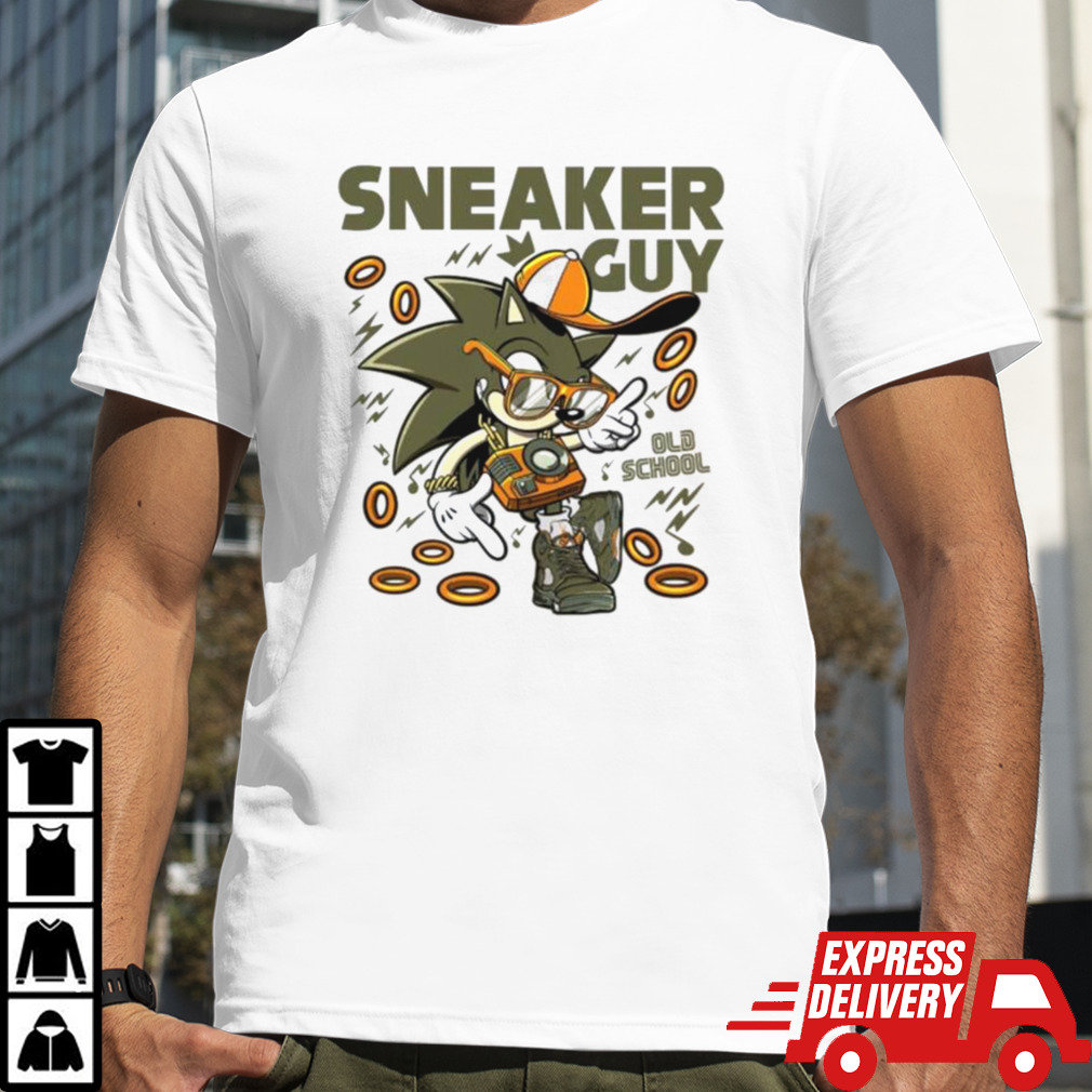 Sonic Old School To Match Sneaker Green Olive Green And Orange Shirt