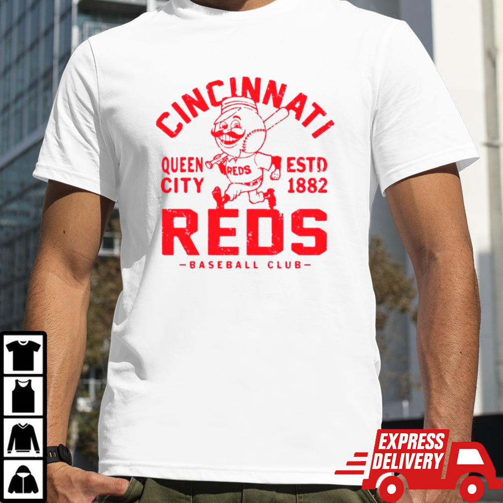 Cincinnati Reds Queen City baseball retro shirt