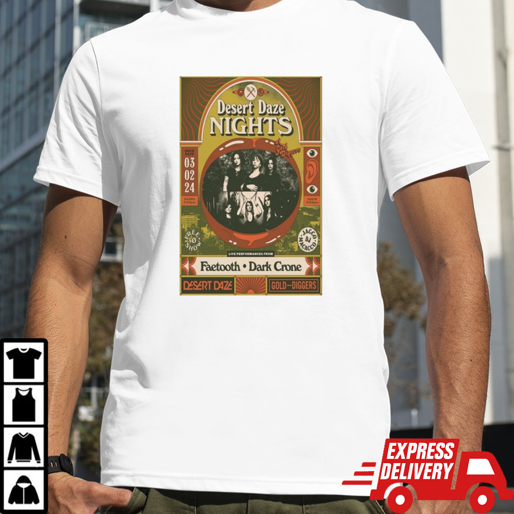 Desert Daze Nights March 2 2024 Los Angeles Ca T-shirt