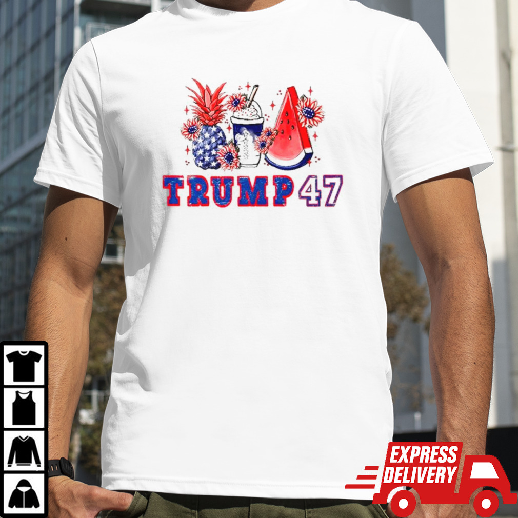 Donald Trump 47 pineapple and watermelon shirt