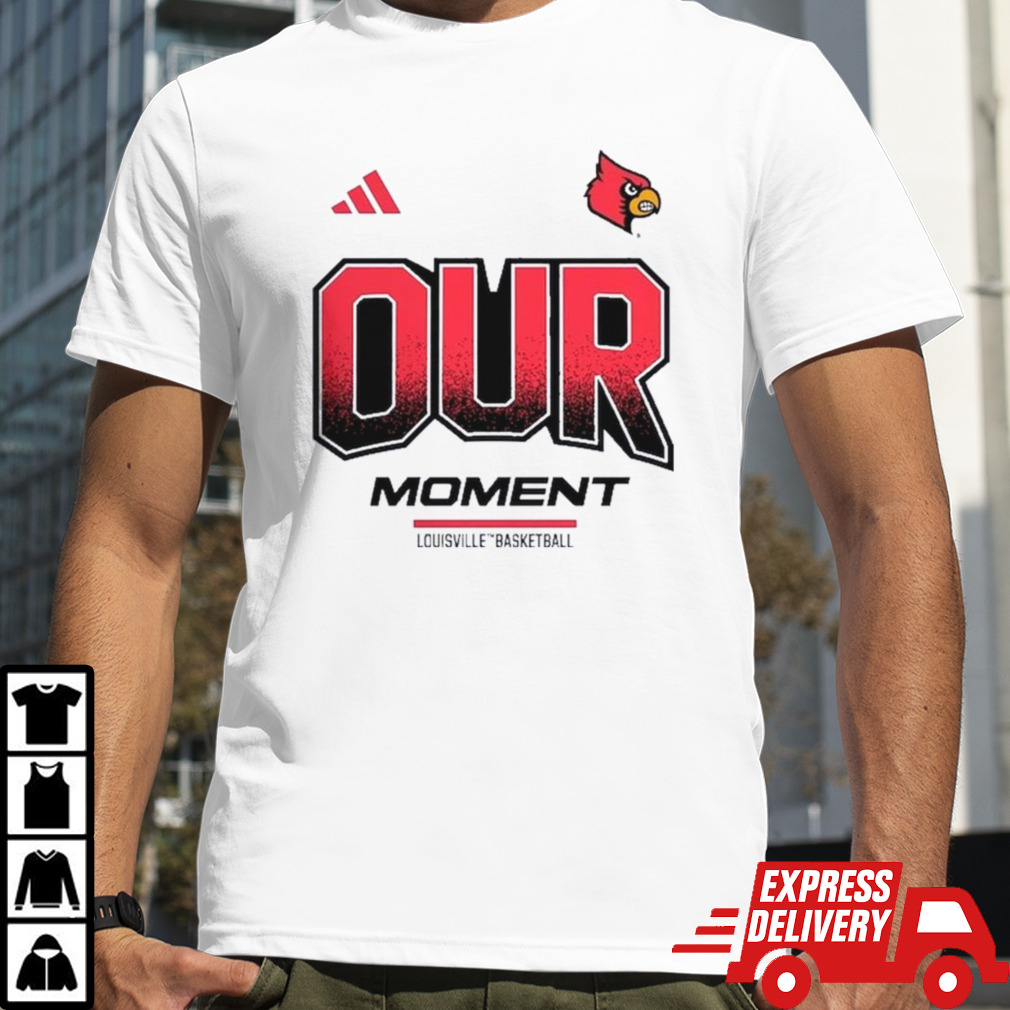 Louisville Cardinals adidas Unisex 2024 On Court Bench Our Moment Long Sleeve T Shirt