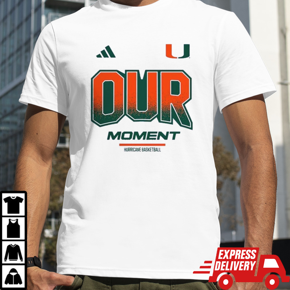 Miami Hurricanes adidas Unisex 2024 On Court Bench Our Moment Long Sleeve T Shirt