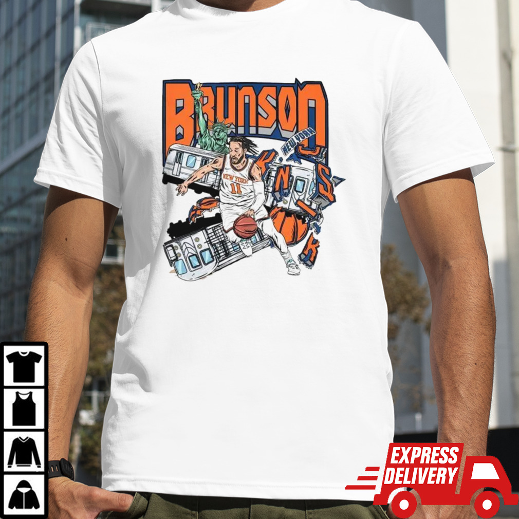 New York Knicks Jalen Brunson bus accident shirt