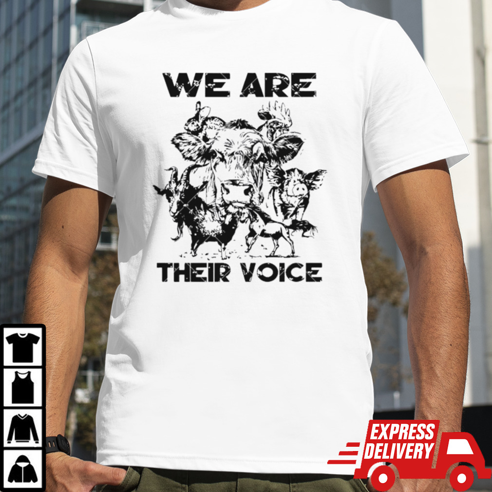 We Are Their Voice cute Farm Animals shirt