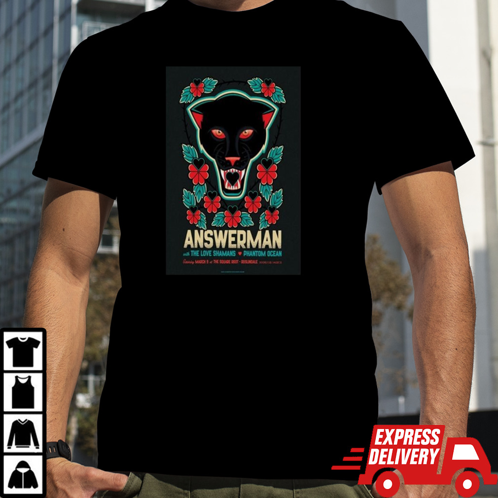 Answerman March 9 2024 At The Square Root Roslindale Ma T-shirt